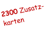 Sprechblase "2500 Zusatzkarten"